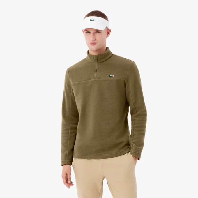 Pánská golfová mikina s polovičním zipem z polar fleece