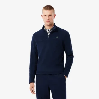 Pánská golfová mikina s polovičním zipem z polar fleece