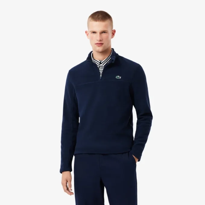 Pánská golfová mikina s polovičním zipem z polar fleece