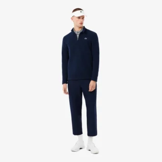 Pánská golfová mikina s polovičním zipem z polar fleece