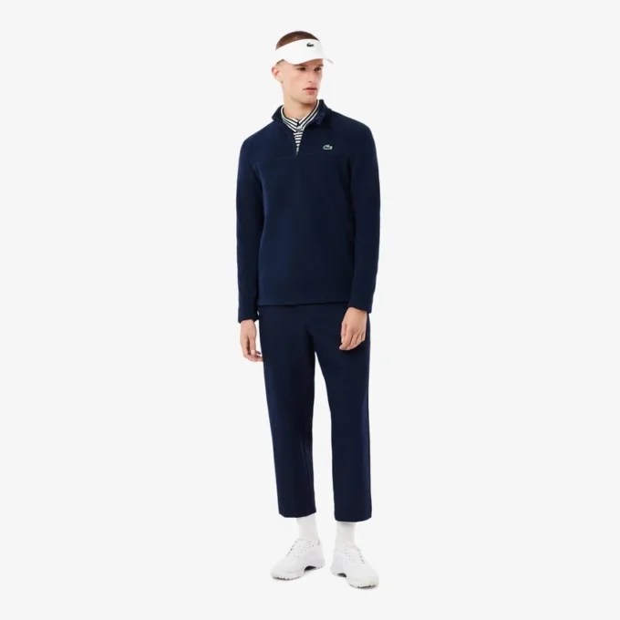 Pánská golfová mikina s polovičním zipem z polar fleece