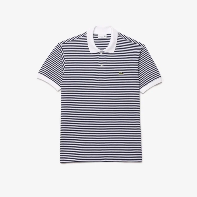 Pánské klasické pruhované polo tričko L.12.12 z materiálu Petit Piqué Pánské klasické pruhované polo tričko L.12.12 z materiálu Petit Piqué