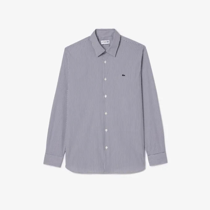 Pánská košile s proužky a knoflíky, slim fit Pánská košile s proužky a knoflíky, slim fit