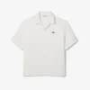 Pánská košile s volným střihem a vaflovou texturou Pánská košile s volným střihem a vaflovou texturou