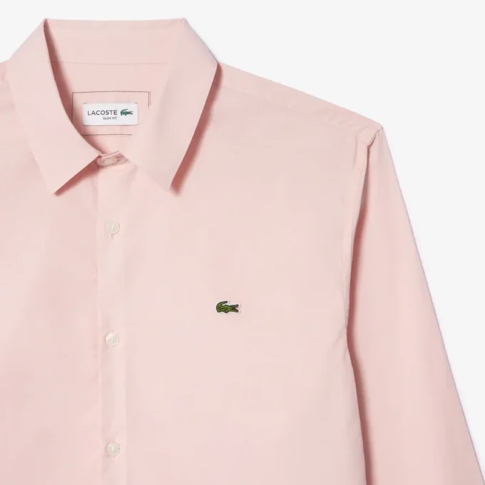 Pánská košile ze strečového popelínu se slim fit střihem Pánská košile ze strečového popelínu se slim fit střihem