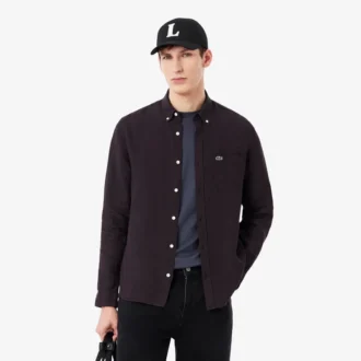 Pánská lněná košile s regular fit střihem