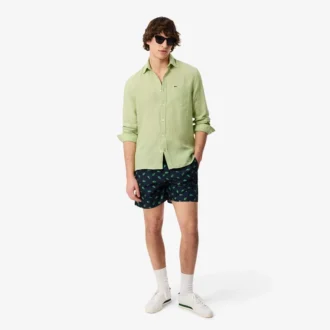 Pánská lněná košile s regular fit střihem