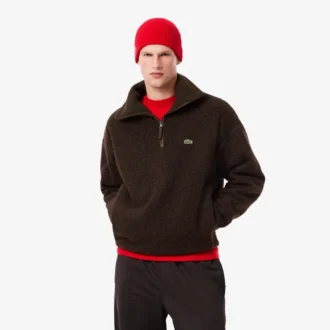 Pánská mikina s kapucí a zipem z polar fleece