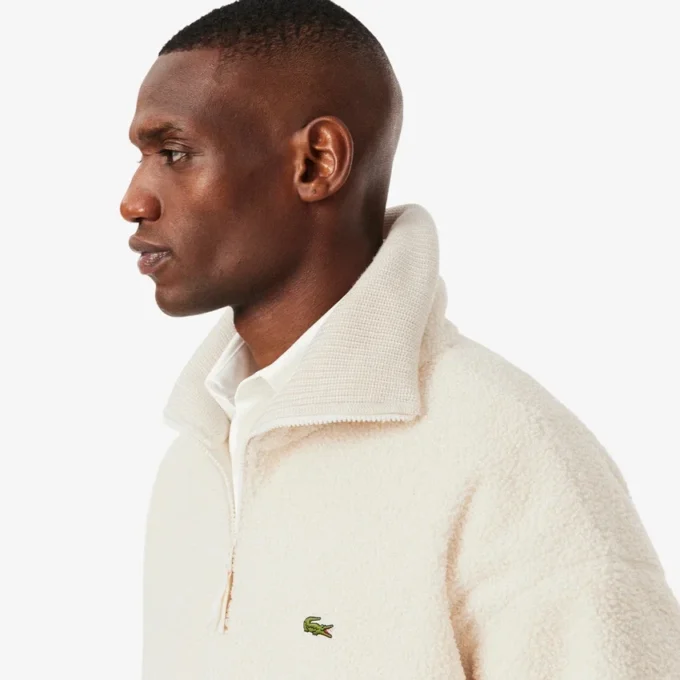 Pánská mikina s kapucí a zipem z polar fleece