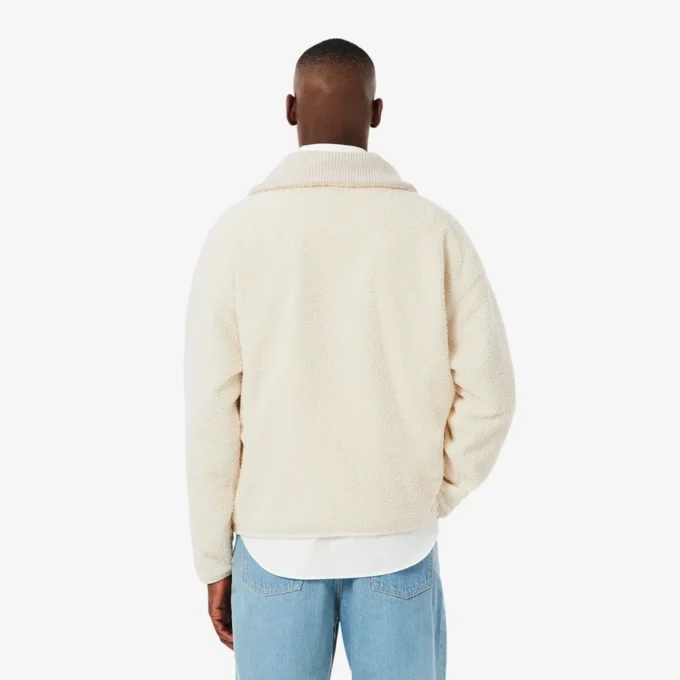 Pánská mikina s kapucí a zipem z polar fleece