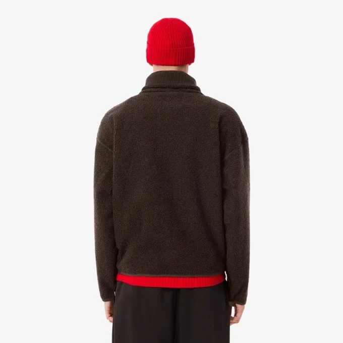 Pánská mikina s kapucí a zipem z polar fleece