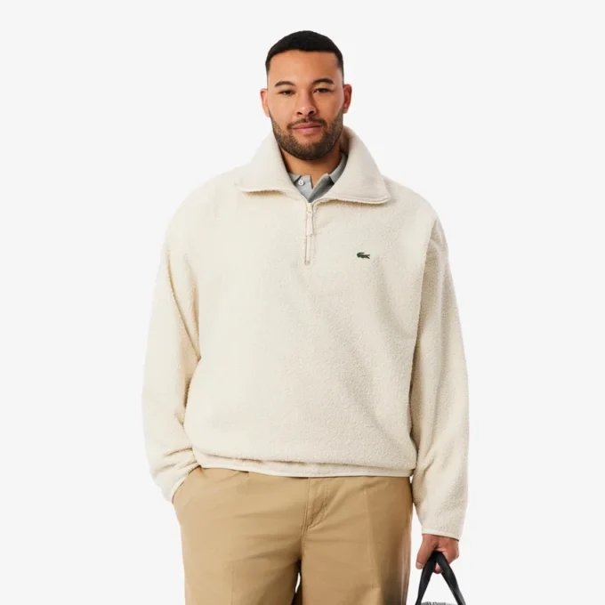 Pánská mikina s kapucí a zipem z polar fleece