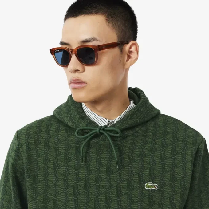 Pánská mikina s kapucí z fleece s monogramem