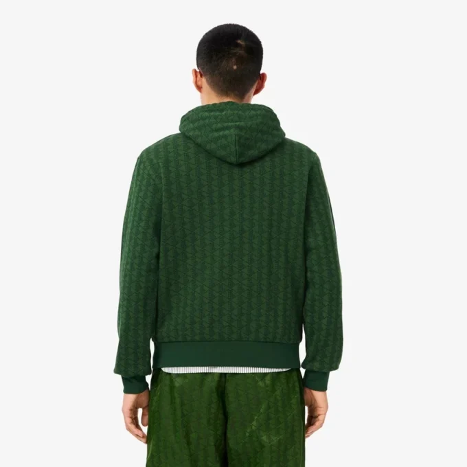 Pánská mikina s kapucí z fleece s monogramem