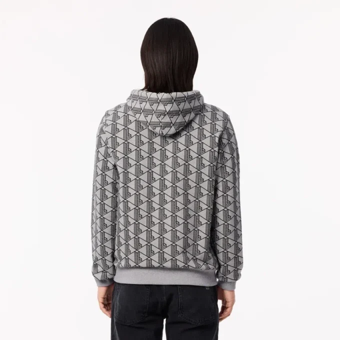 Pánská mikina s kapucí z fleece s monogramem
