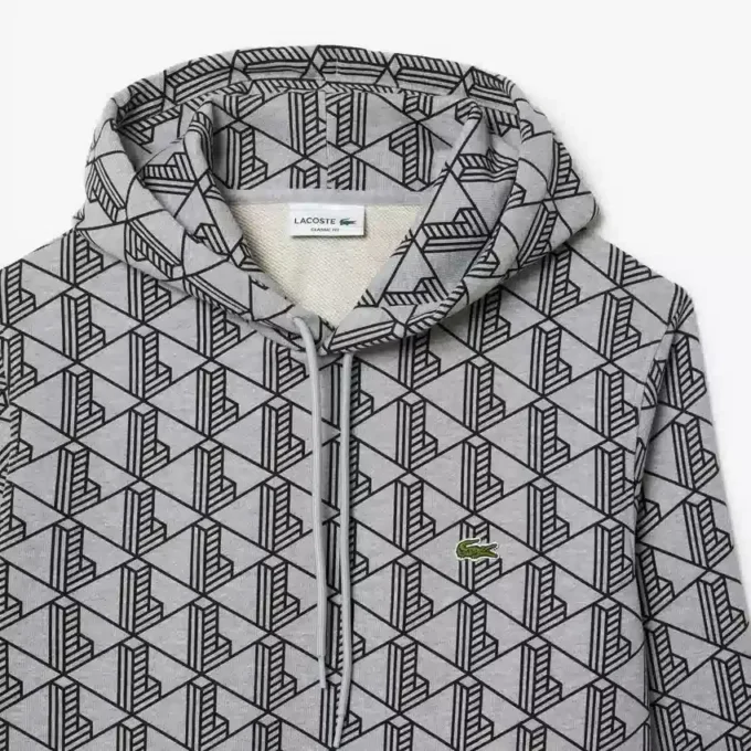Pánská mikina s kapucí z fleece s monogramem