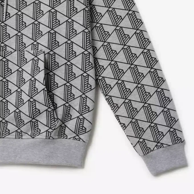 Pánská mikina s kapucí z fleece s monogramem