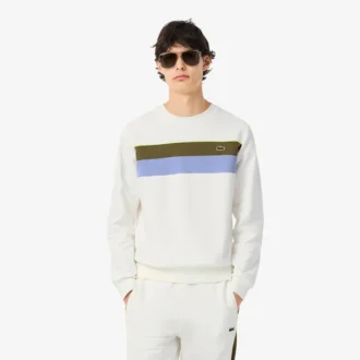 Pánská mikina z fleece s barevnými bloky Pánská mikina z fleece s barevnými bloky