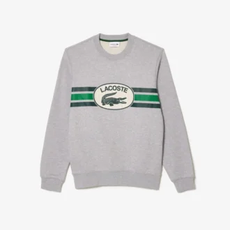 Pánská mikina z fleece s grafickým potiskem
