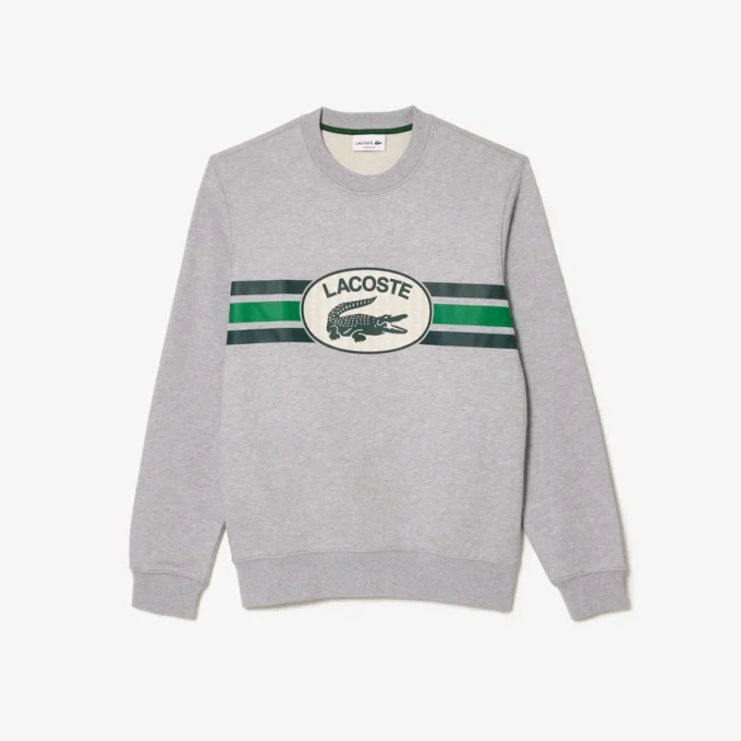 Pánská mikina z fleece s grafickým potiskem