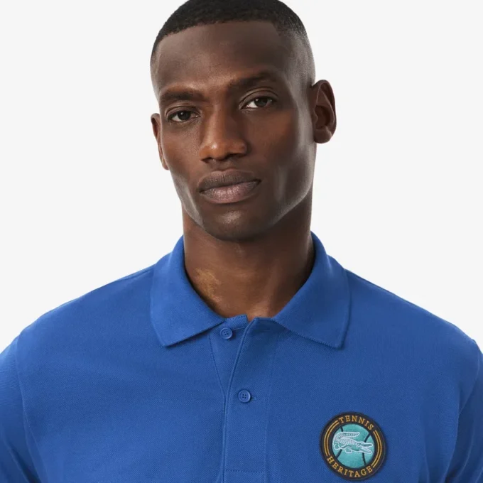 Pánská polokošile Classic Fit Petit Piqua Badge
