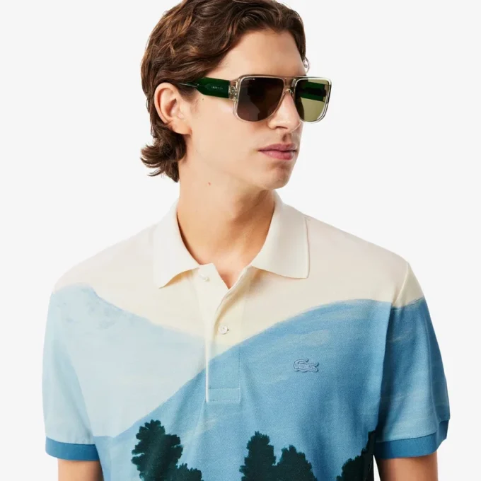 Pánská polokošile Classic Fit s potiskem Petit Piqua