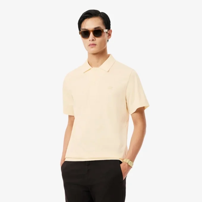Pánská polokošile Paris Classic Fit s výšivkou a otevřeným výstřihem Pánská polokošile Paris Classic Fit s výšivkou a otevřeným výstřihem