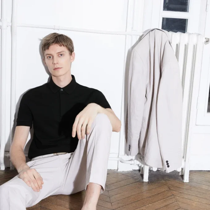 Pánská polokošile Paris Stretch Piqua s regular fit střihem Pánská polokošile Paris Stretch Piqua s regular fit střihem