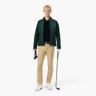 Pánská prošívaná golfová bunda s vysokým límcem