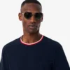 Pánská pyžamová košile s kontrastním výstřihem