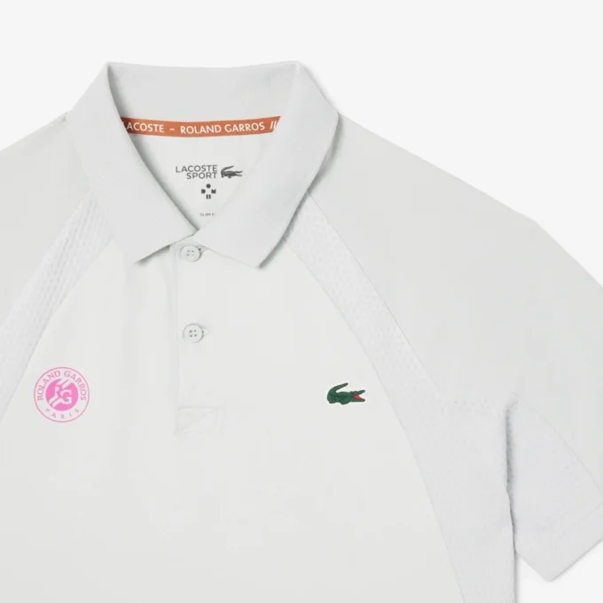 Pánské sportovní polo tričko Roland Garros Edition se slim fit střihem Pánské sportovní polo tričko Roland Garros Edition se slim fit střihem