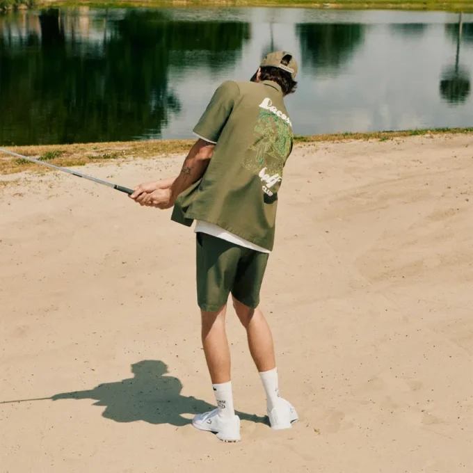Pánská strečová golfová košile Ultra Dry s potiskem Pánská strečová golfová košile Ultra Dry s potiskem