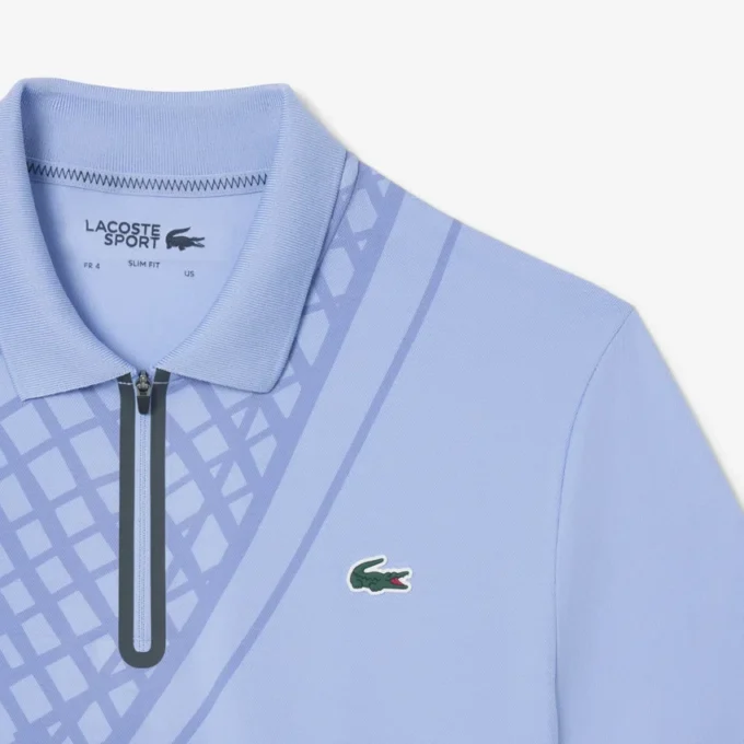 Pánské tenisové polo tričko Ultra Dry s potiskem a úzkým střihem