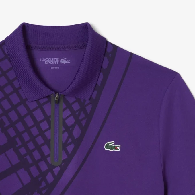 Pánské tenisové polo tričko Ultra Dry s potiskem a úzkým střihem