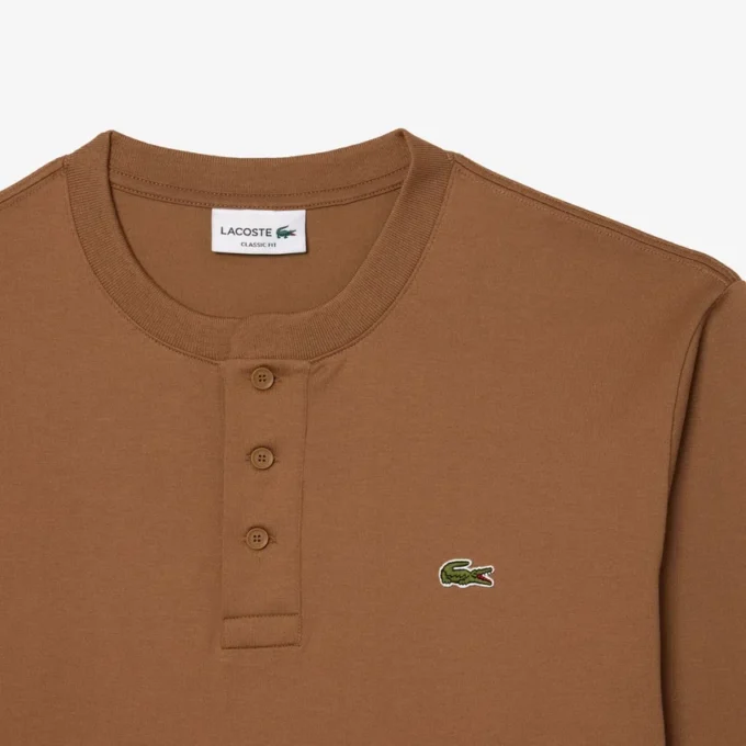 Pánské tričko s dlouhým rukávem a výstřihem Henley Pánské tričko s dlouhým rukávem a výstřihem Henley