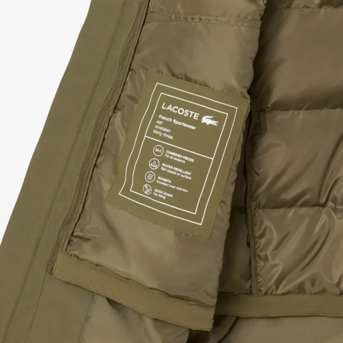 Pánská vodoodpudivá prošívaná parka 3 v 1 Pánská vodoodpudivá prošívaná parka 3 v 1