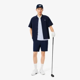 Pánská vyšívaná golfová čepice z manšestru