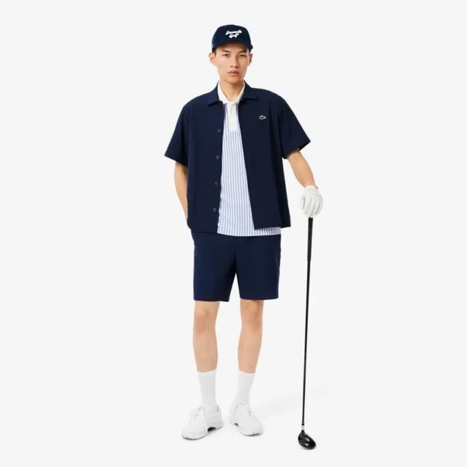 Pánská vyšívaná golfová čepice z manšestru Pánská vyšívaná golfová čepice z manšestru