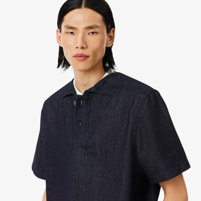 Polo tričko Runway Loose Fit Denim Polo tričko Runway Loose Fit Denim