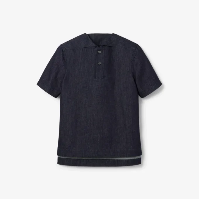 Polo tričko Runway Loose Fit Denim Polo tričko Runway Loose Fit Denim