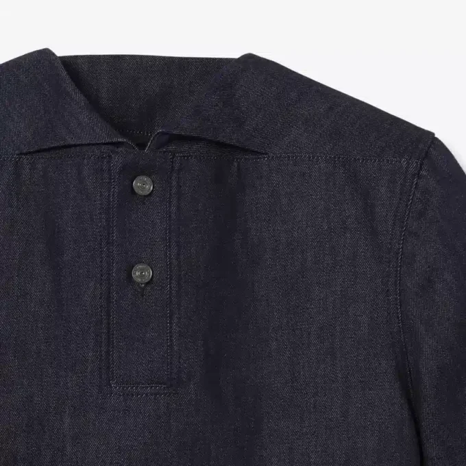 Polo tričko Runway Loose Fit Denim Polo tričko Runway Loose Fit Denim