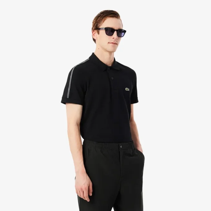 Polo tričko s logem a pruhy, regular fit Polo tričko s logem a pruhy, regular fit