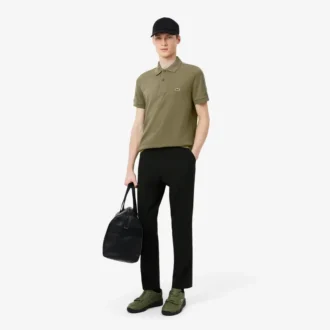Polo tričko s logem a pruhy, regular fit