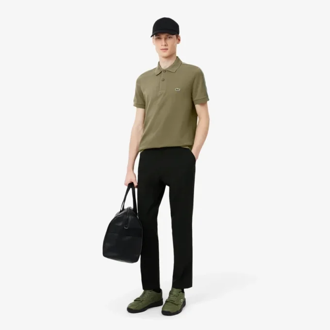 Polo tričko s logem a pruhy, regular fit Polo tričko s logem a pruhy, regular fit