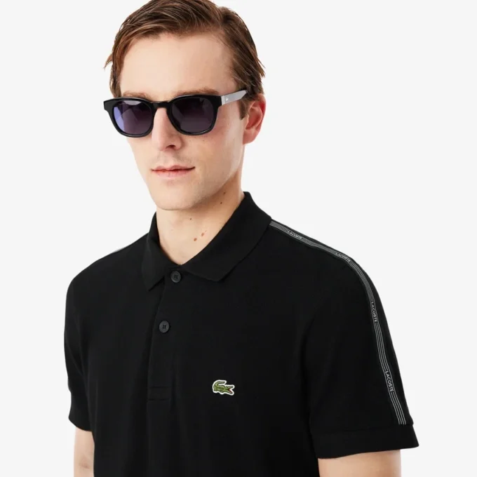 Polo tričko s logem a pruhy, regular fit Polo tričko s logem a pruhy, regular fit