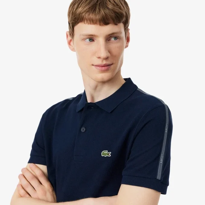 Polo tričko s logem a pruhy, regular fit Polo tričko s logem a pruhy, regular fit