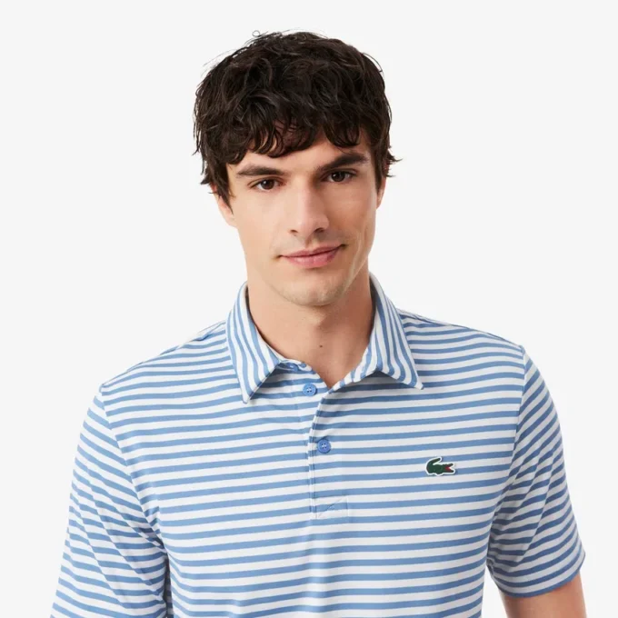 Polo tričko s pruhy Ultra Dry s klasickým střihem