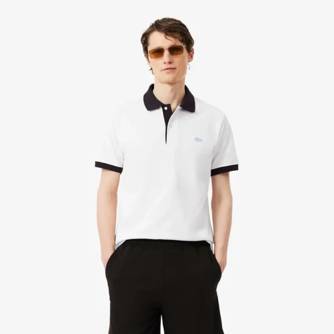Polokošile Classic Fit s kontrastním žebrováním