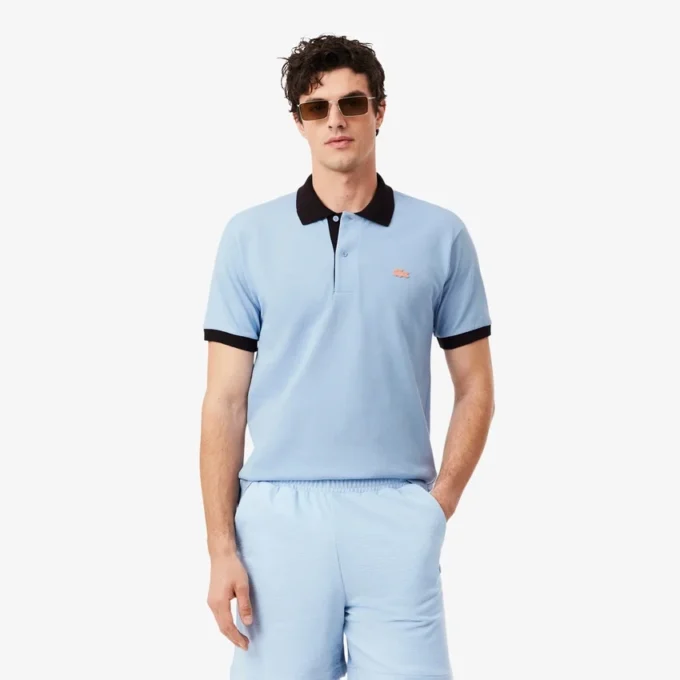 Polokošile Classic Fit s kontrastním žebrováním