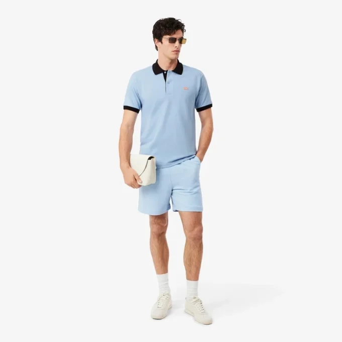Polokošile Classic Fit s kontrastním žebrováním